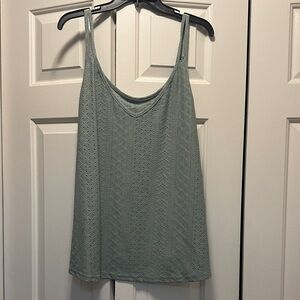 Pale green tank top